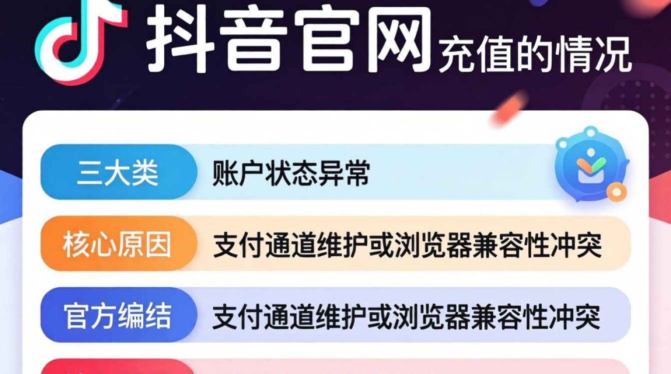 抖音官网充值不了怎么回事