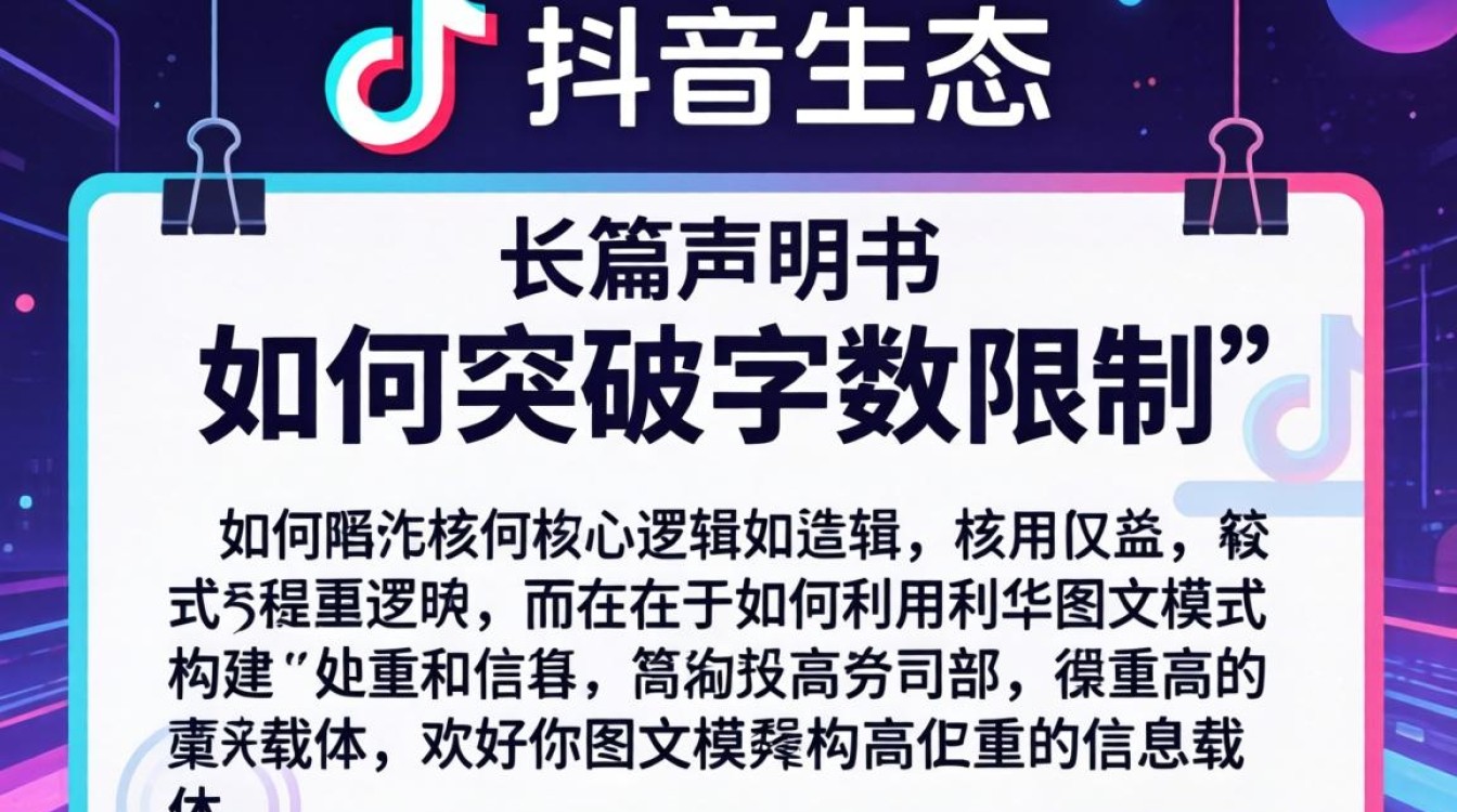 抖音怎么发长篇声明书