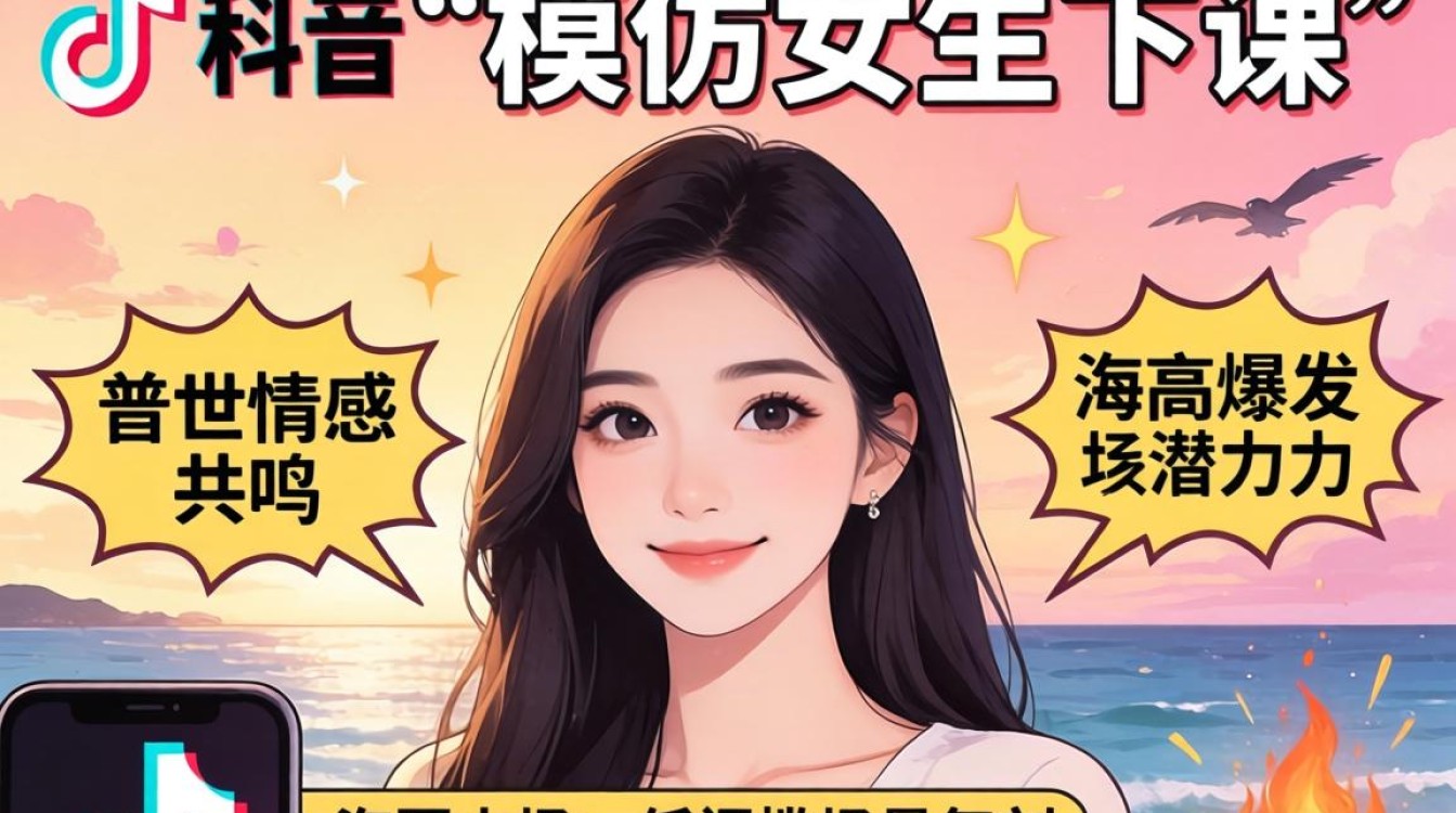 TikTok模仿女生下课怎么做