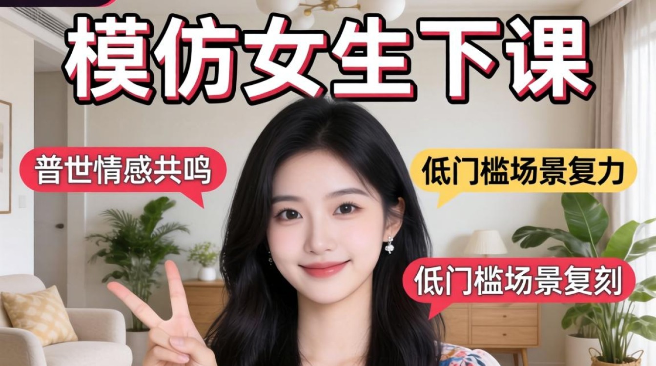 TikTok模仿女生下课怎么做