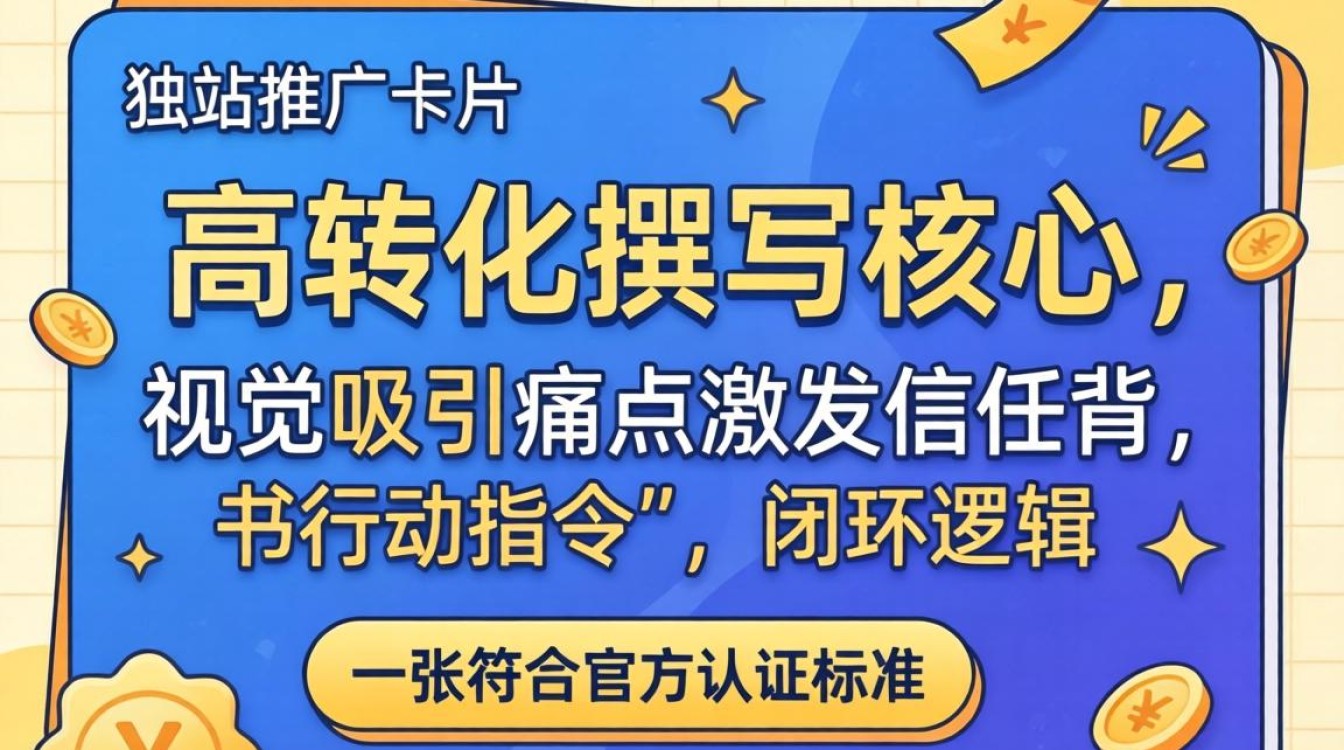 独立站推广卡片怎么写