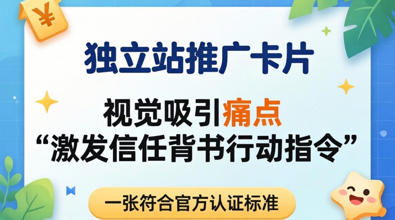 独立站推广卡片怎么写