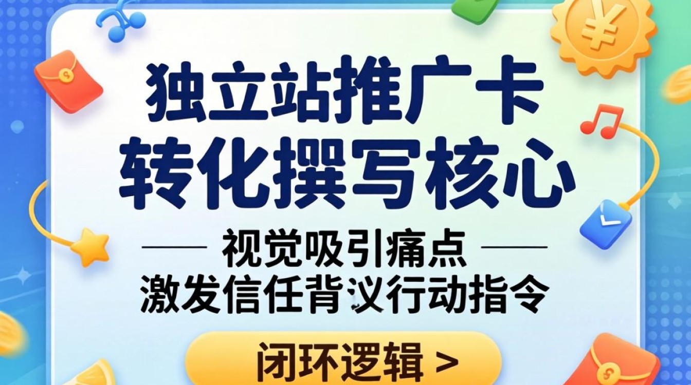 独立站推广卡片怎么写