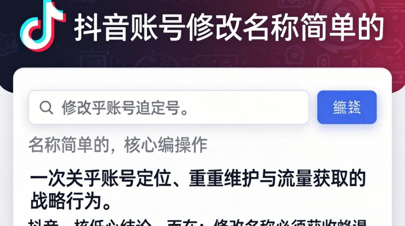 普通抖音账号怎么改名称?抖音改名称有什么技巧 普通抖音账号怎么改名称