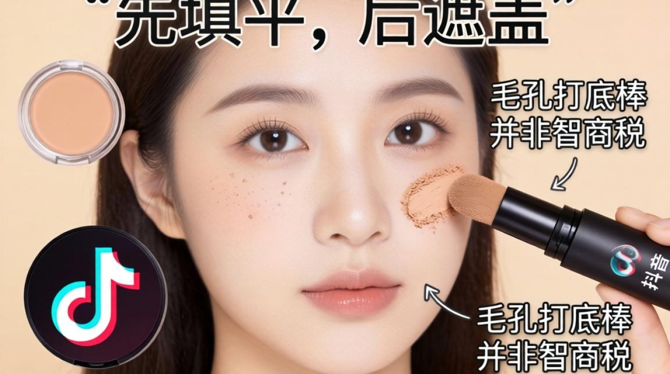 抖音毛孔打底棒怎么用呀