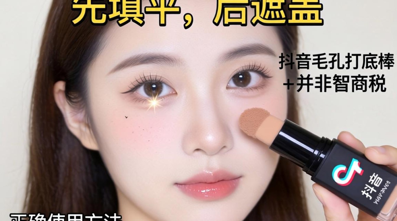 抖音毛孔打底棒怎么用呀