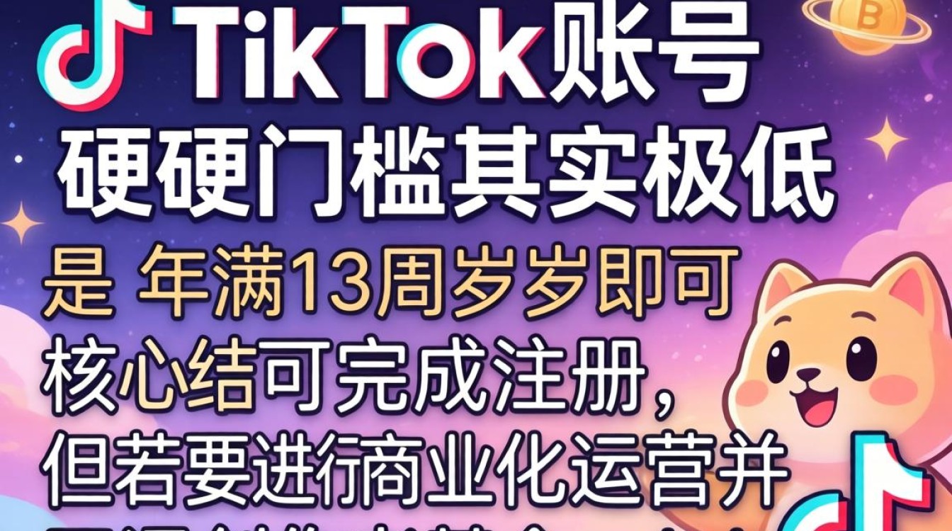 Tiktok注册需要满多少岁