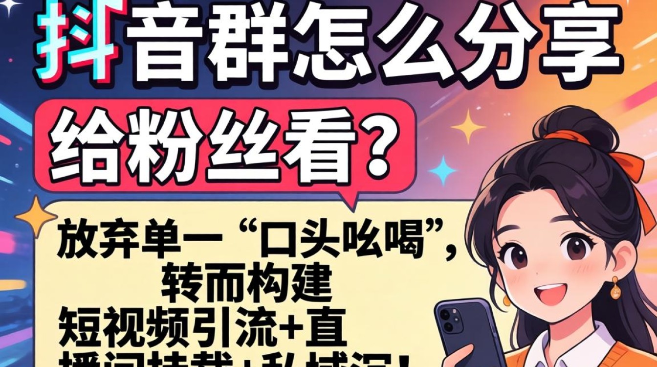 抖音群分享给粉丝的方法有哪些