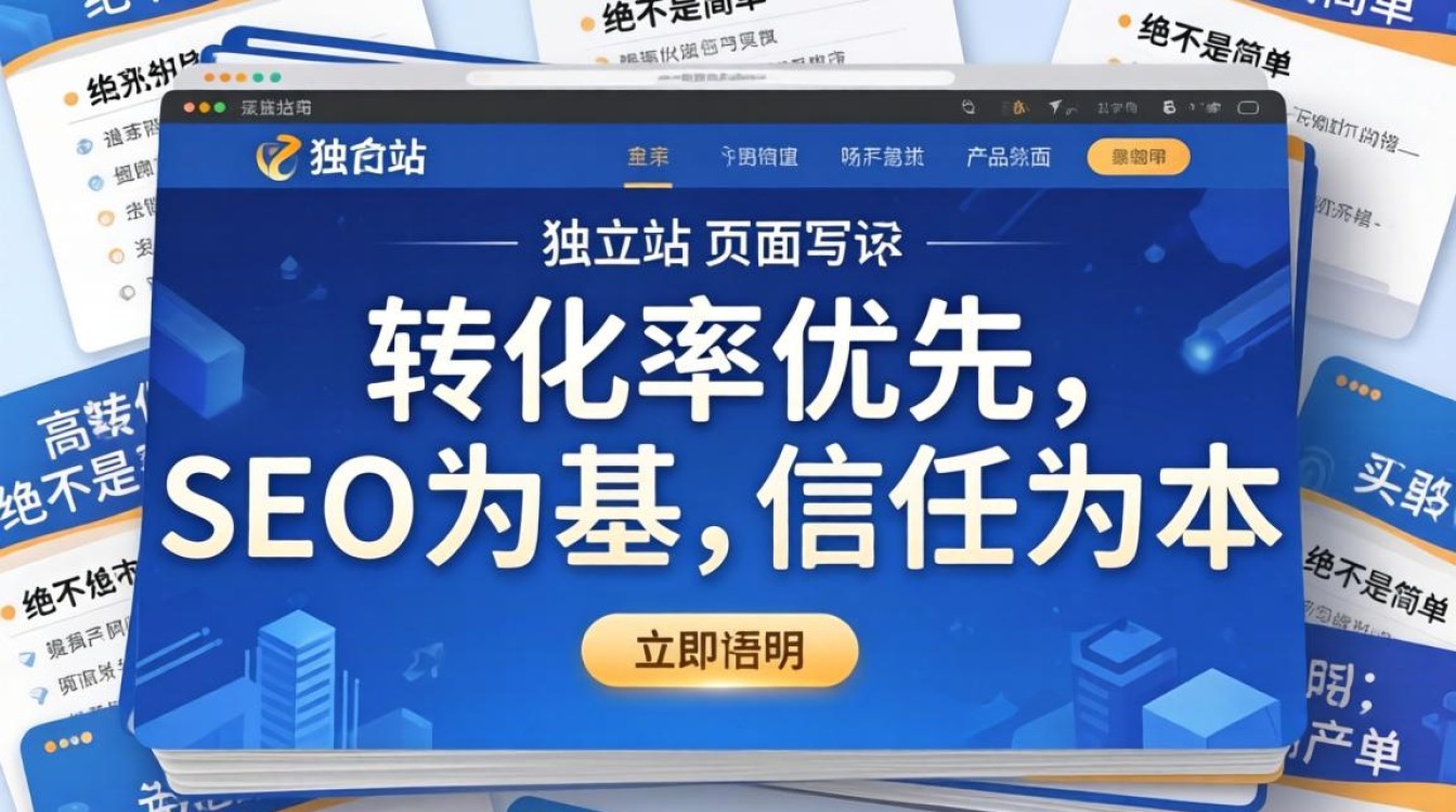 外贸独立站页面怎么写