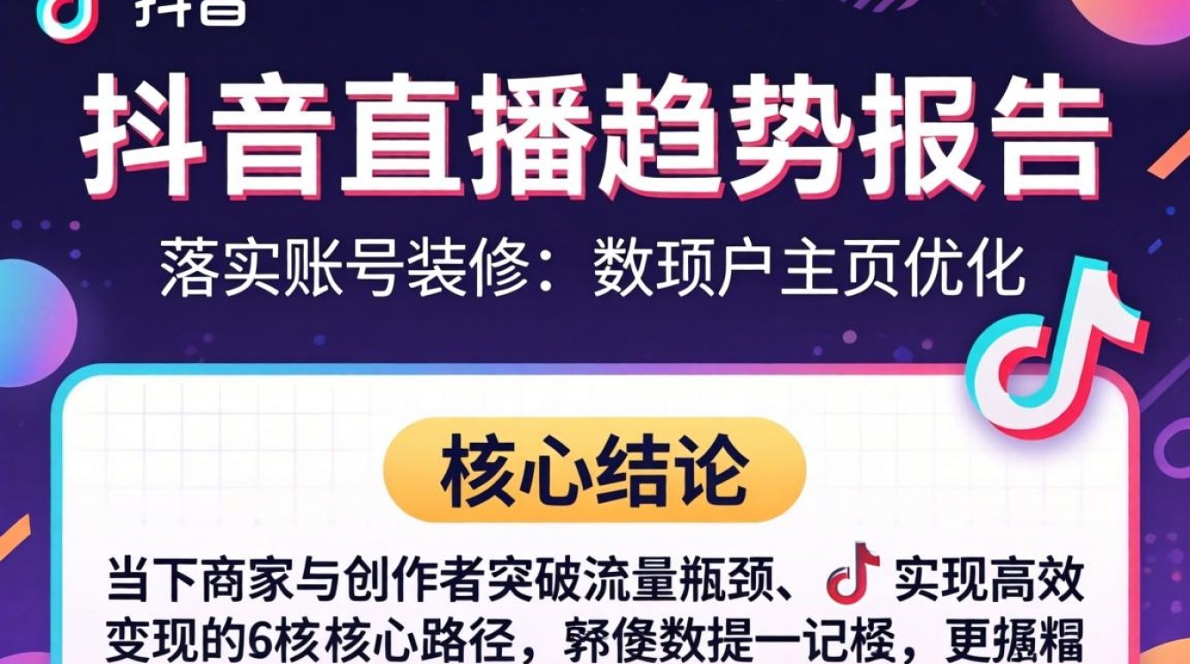 抖音直播账号装修与主页优化技巧