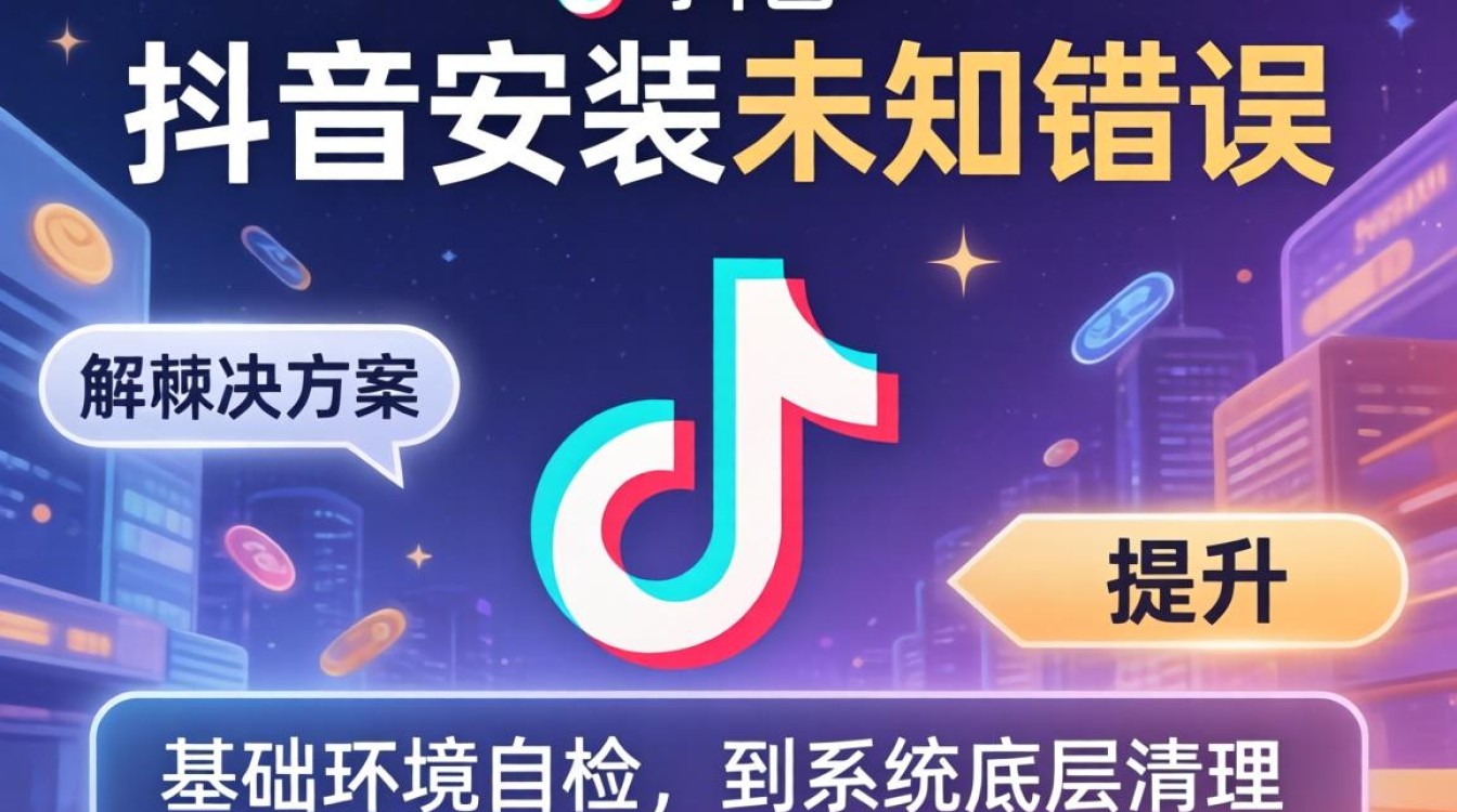 抖音安装未知错误怎么办