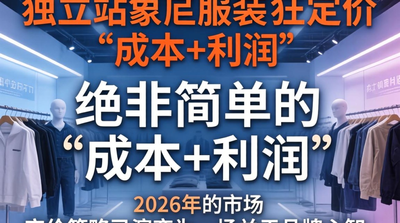 独立站卖服装怎么定价?2026年服装定价策略有哪些? 2026年服装定价策略有哪些