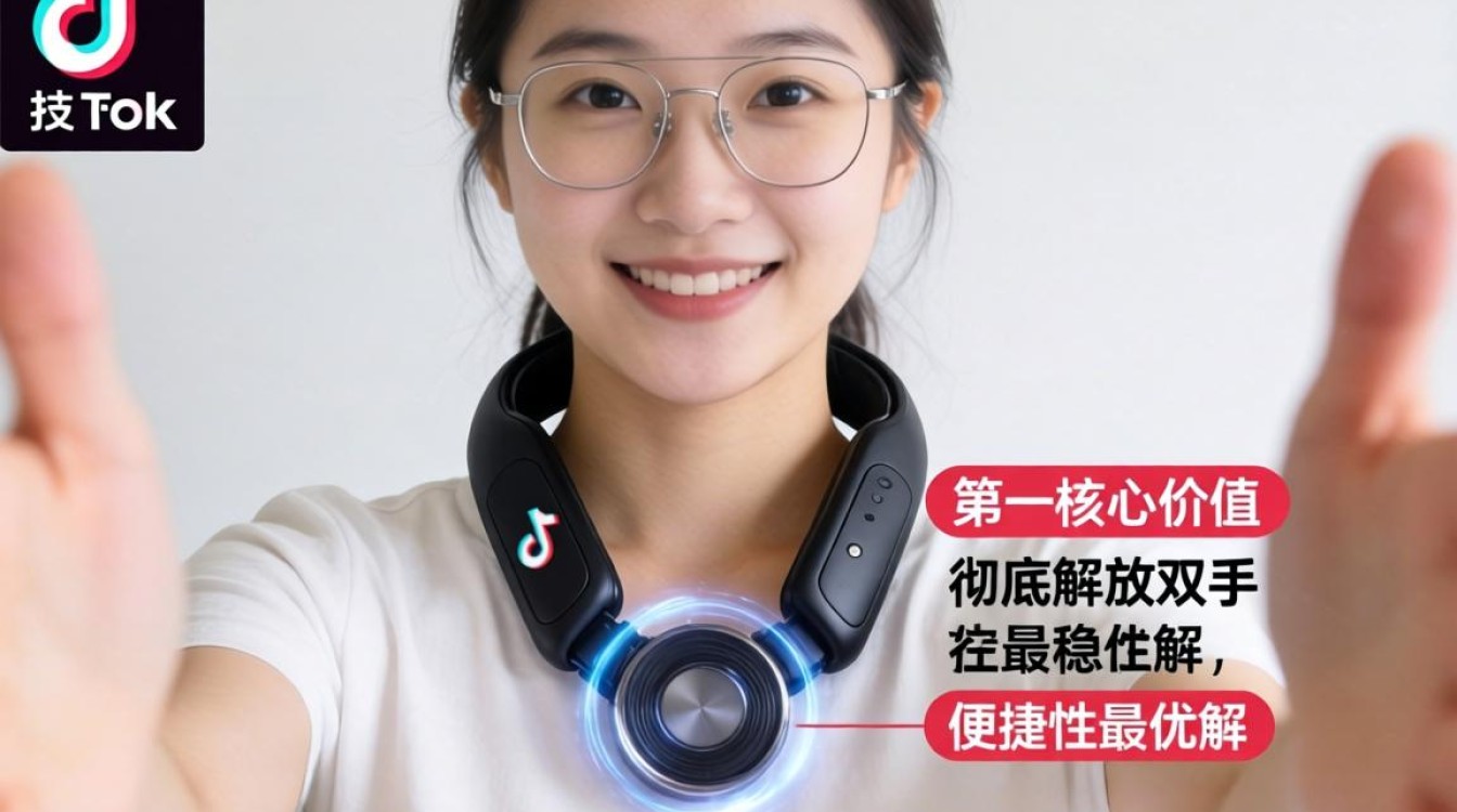 TikTok挂脖磁吸怎么用