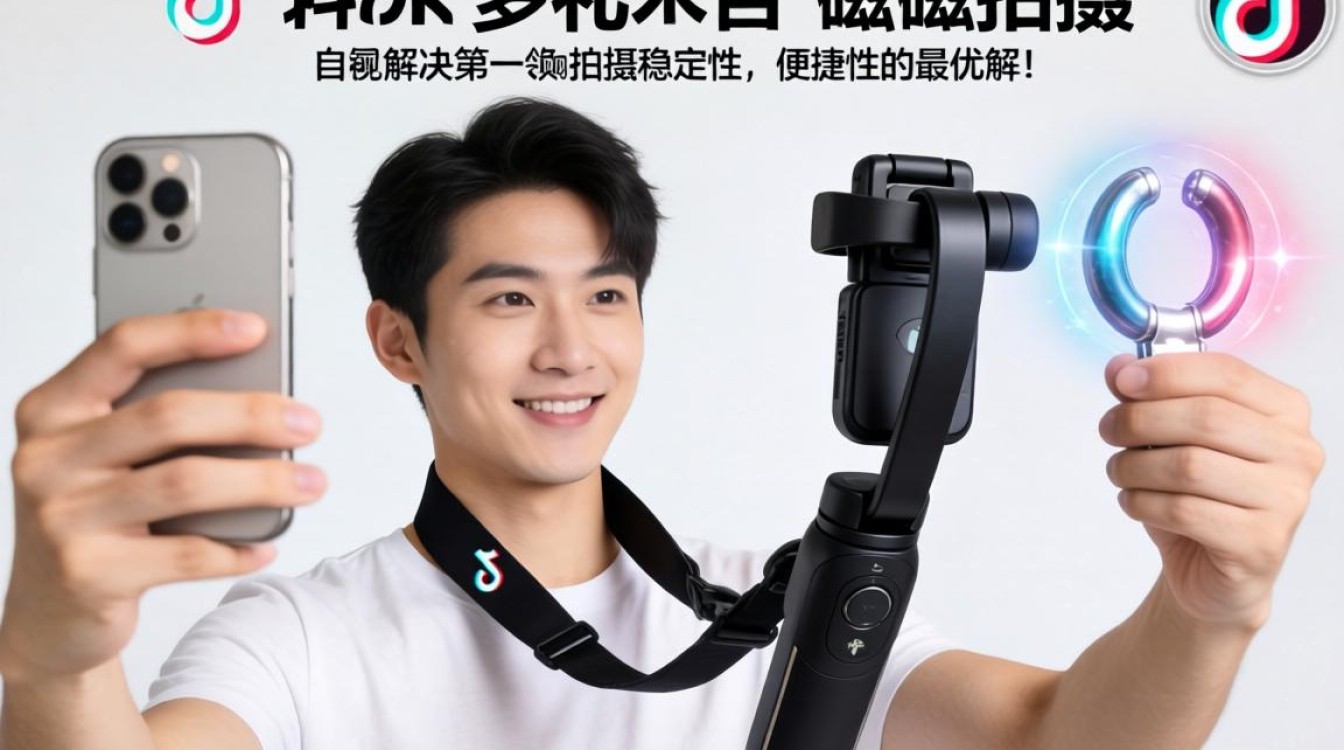 TikTok挂脖磁吸怎么用