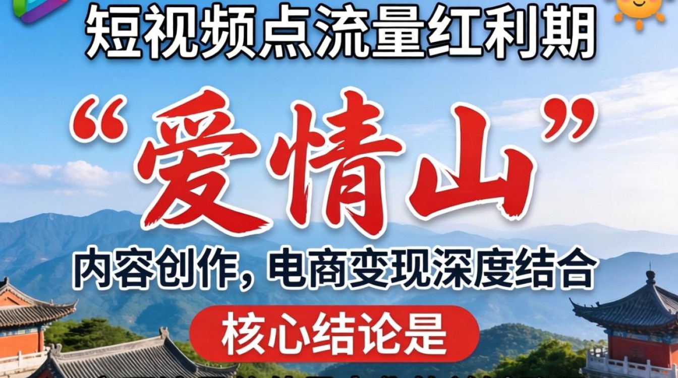 拍抖音爱情山怎么写文案
