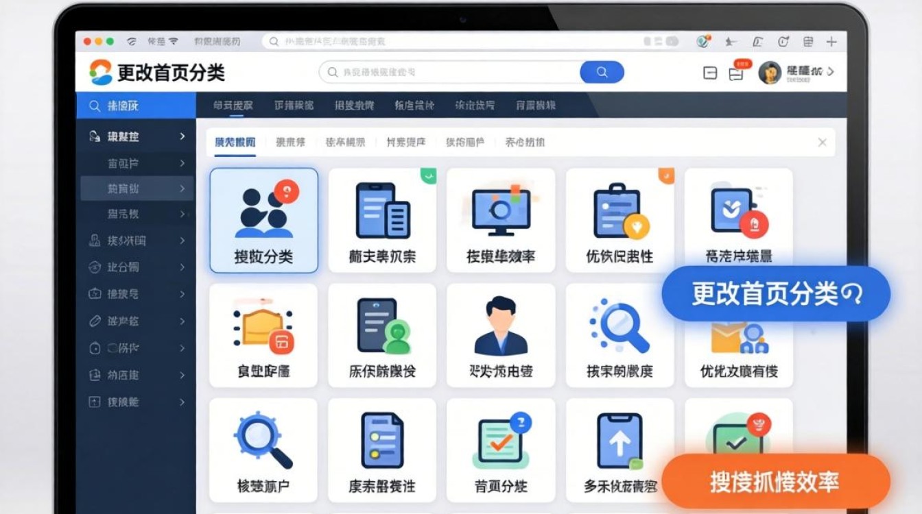 独立站首页怎么更改分类