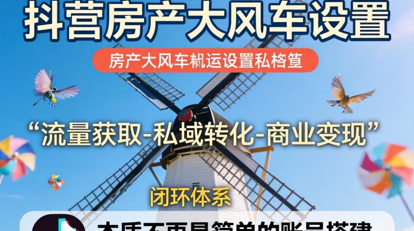 抖音房产大风车怎么设置?商业化与持续收入技巧详解 商业化与持续收入技巧详解