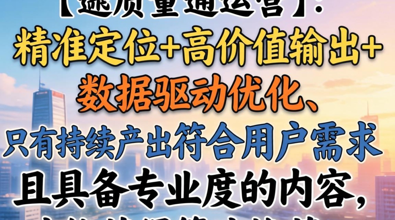 质量运营技巧与方法大全