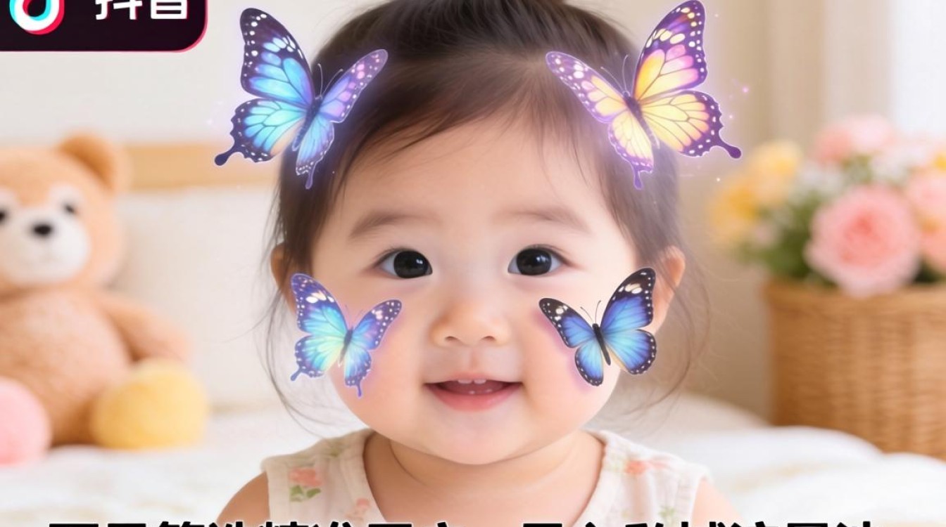 抖音宝宝蝴蝶特效怎么弄