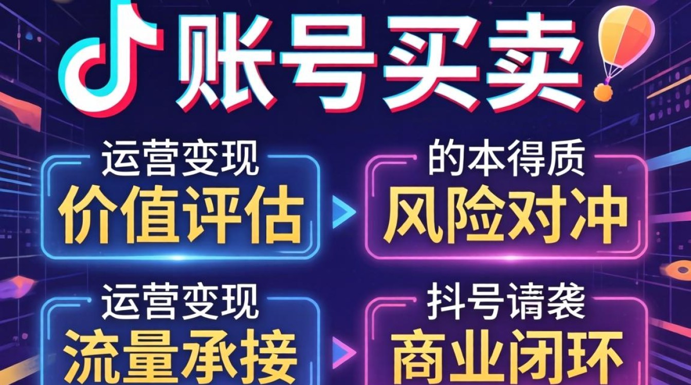 抖音账号买卖运营技巧与变现方法