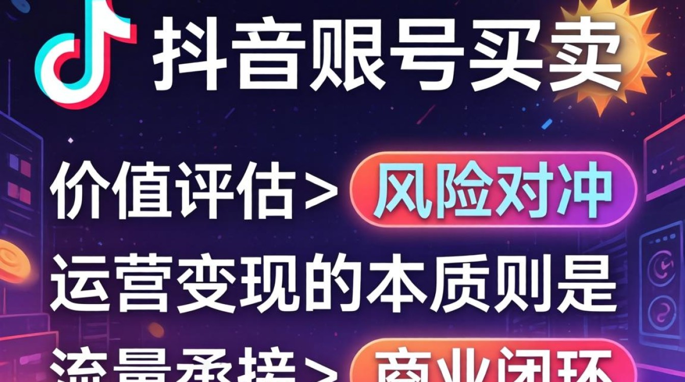 抖音账号买卖运营技巧与变现方法