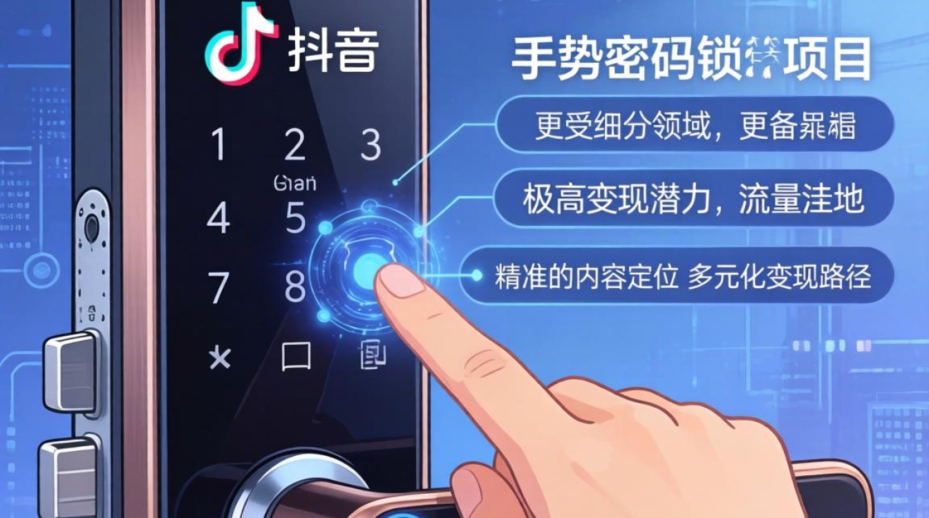 抖音怎么开锁手势密码锁