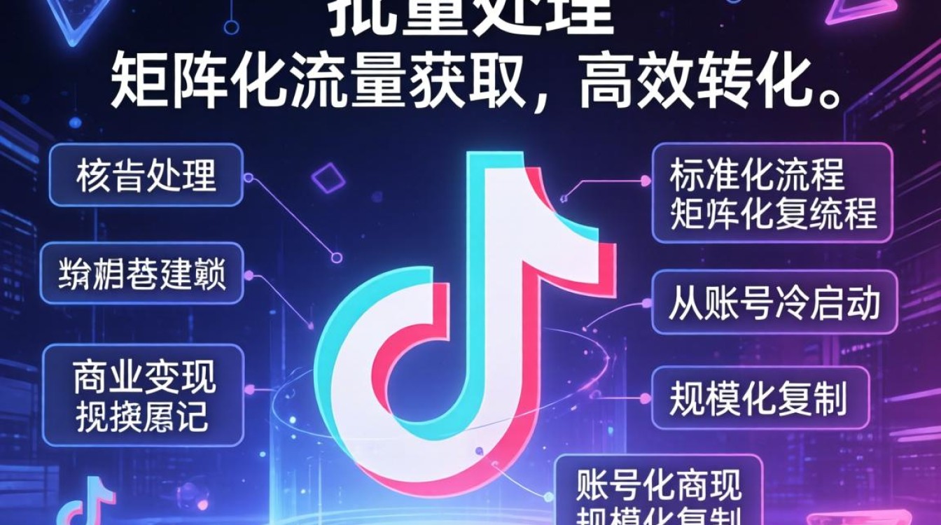 抖音批量处理账号变现教程