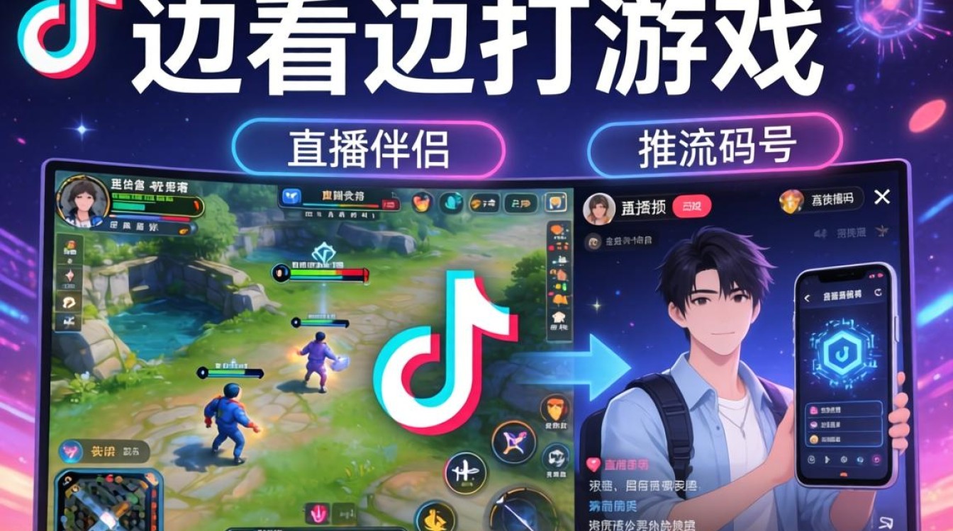 抖音直播边玩游戏边看视频怎么弄