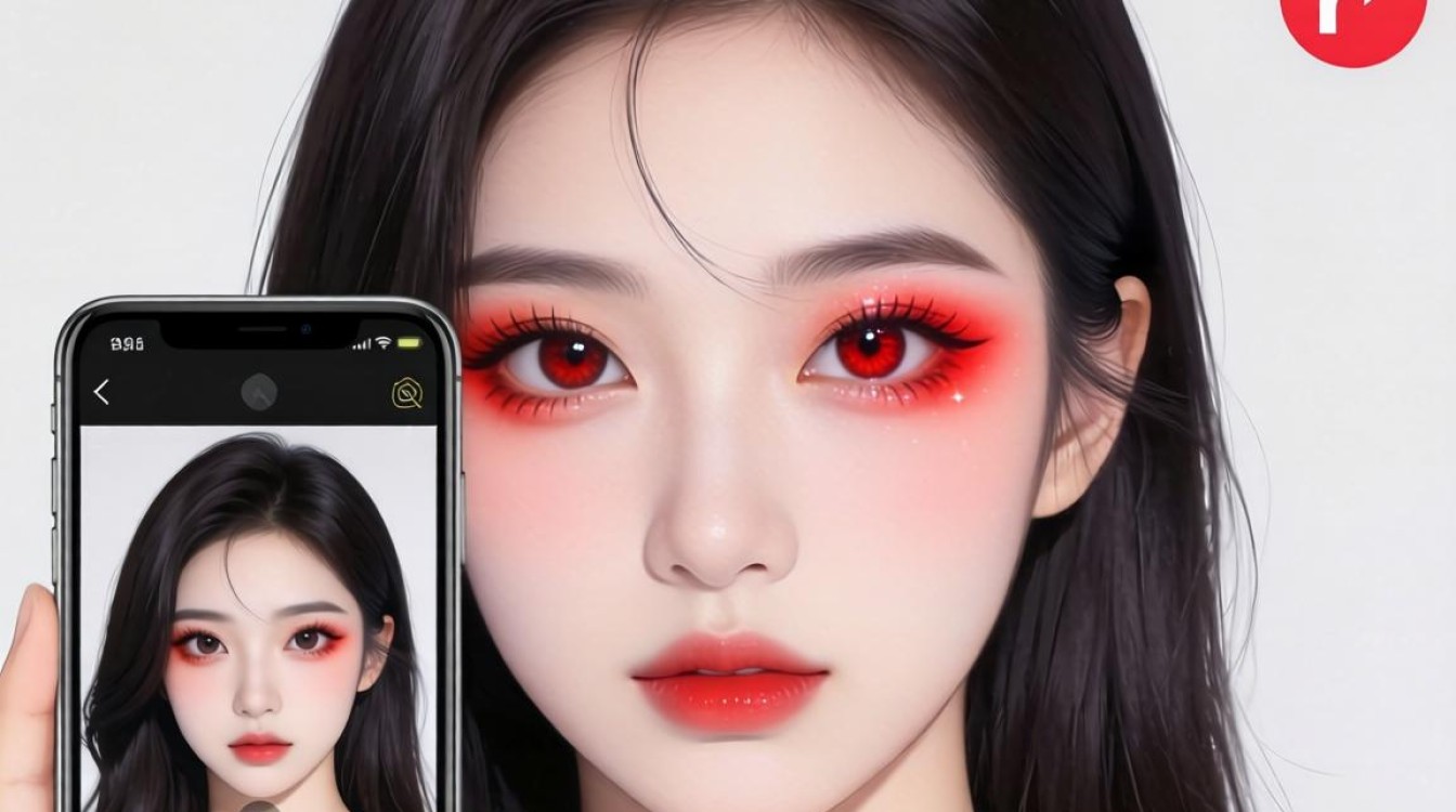 抖音上的红眼怎么画好看