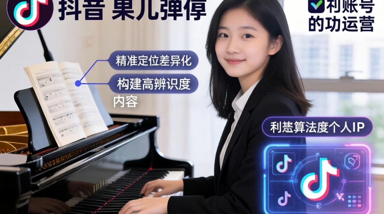 TikTok果儿弹钢琴账号如何运营?钢琴博主涨粉技巧有哪些 TikTok果儿弹钢琴账号如何运营