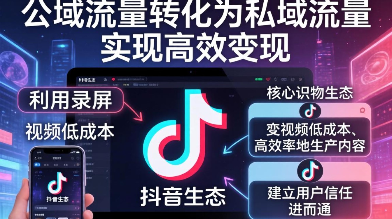 抖音录屏教程与变现技巧