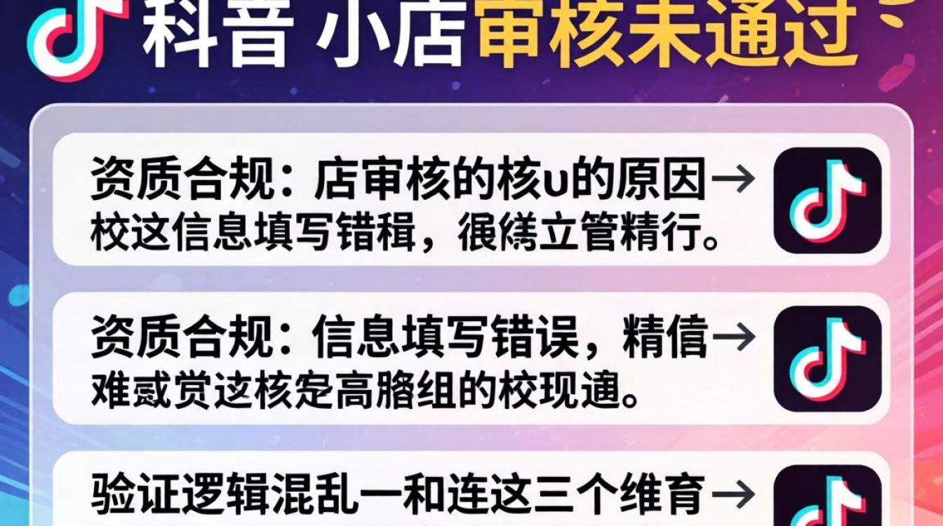 TikTok小店没审核通过怎么办?新手运营实操教程详解 TikTok小店没审核通过怎么办