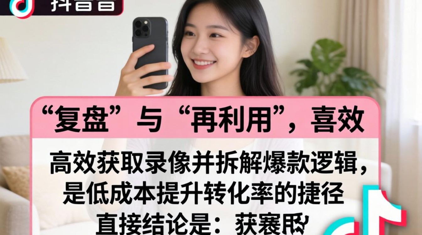 抖音直播回放如何保存下载