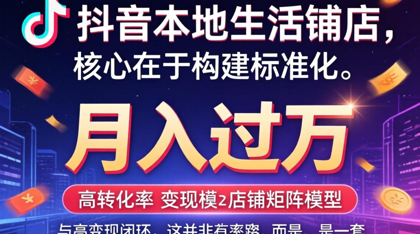 抖音本地生活分店怎么开?新手如何快速变现月入过万? 新手如何快速变现月入过万