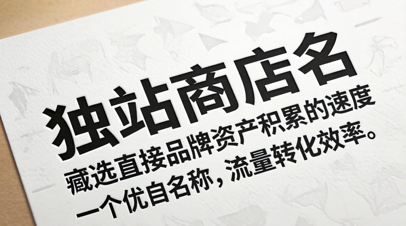 独立站store name怎么选择