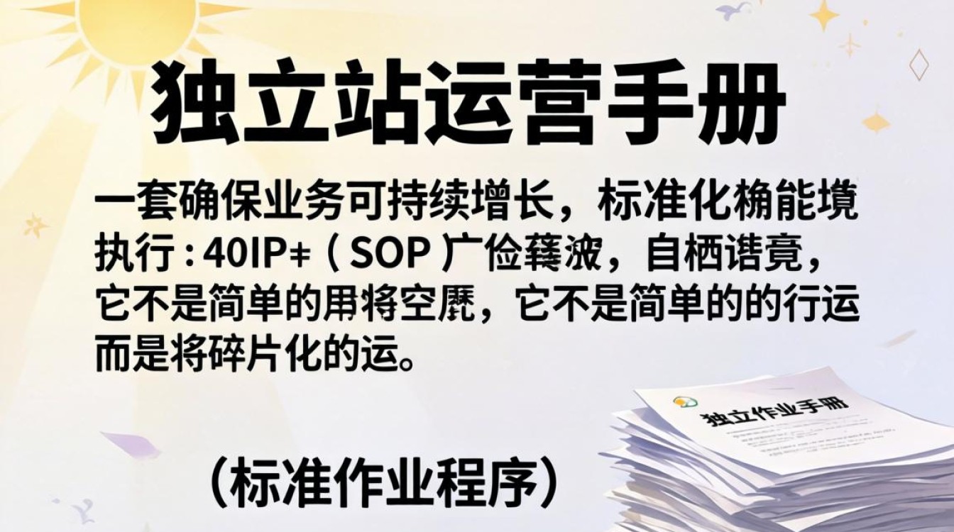 独立站运营手册包含哪些内容