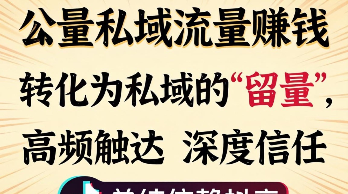 抖音私域流量怎么赚钱