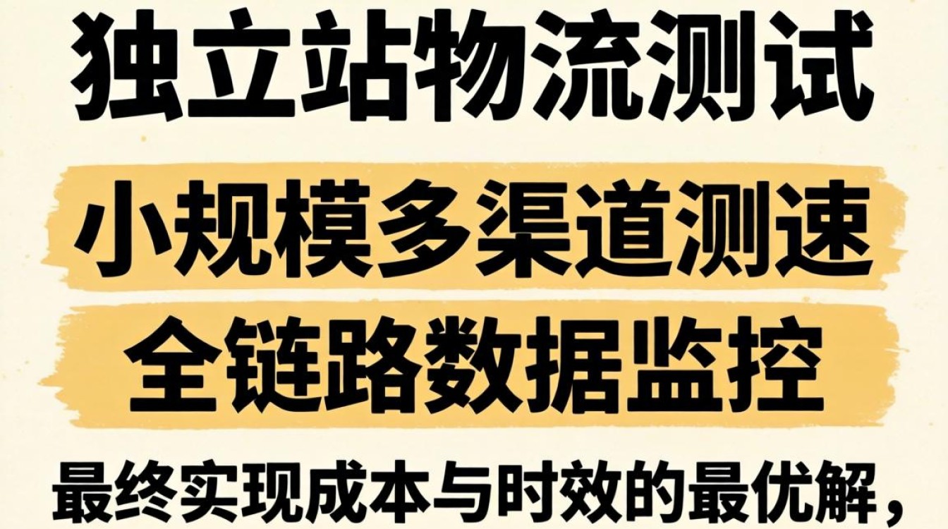2026年独立站物流测试最新方法