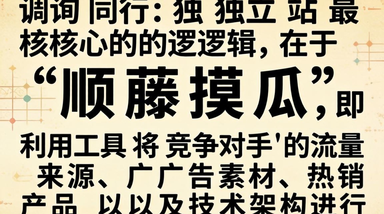 独立站如何分析竞争对手流量