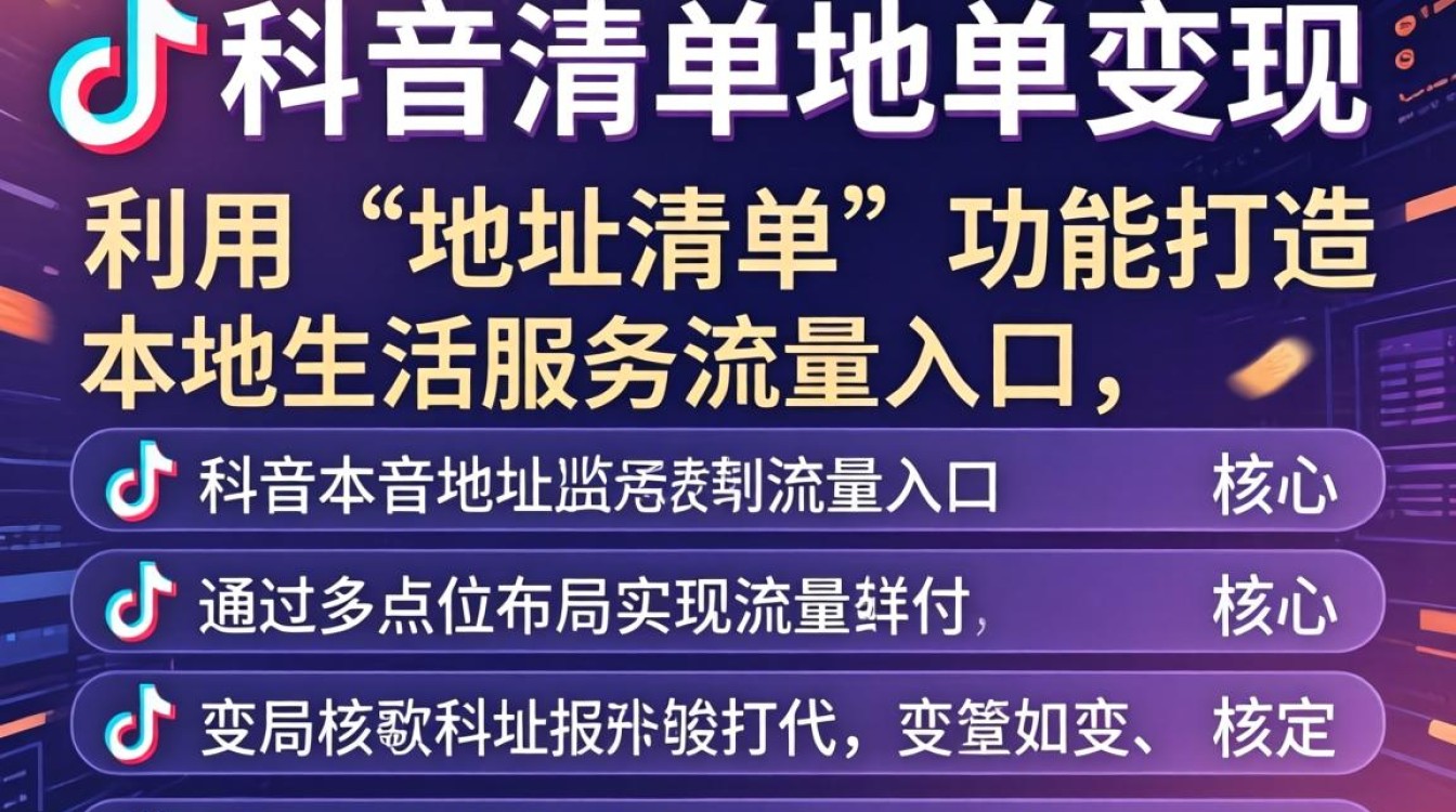 抖音地址清单变现技巧有哪些