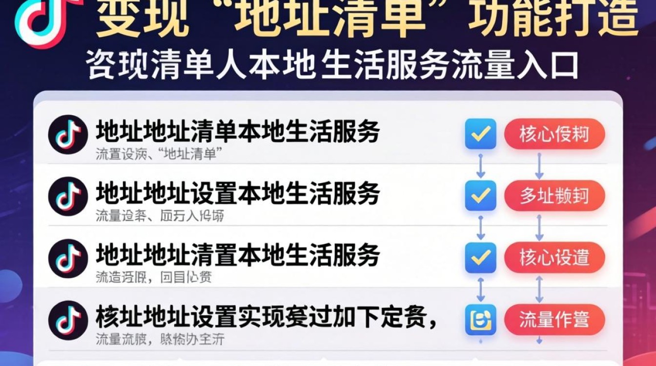 抖音地址清单变现技巧有哪些