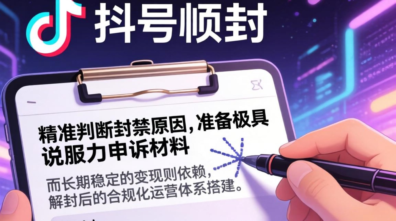 抖音账号解封申请理由怎么写通过率高