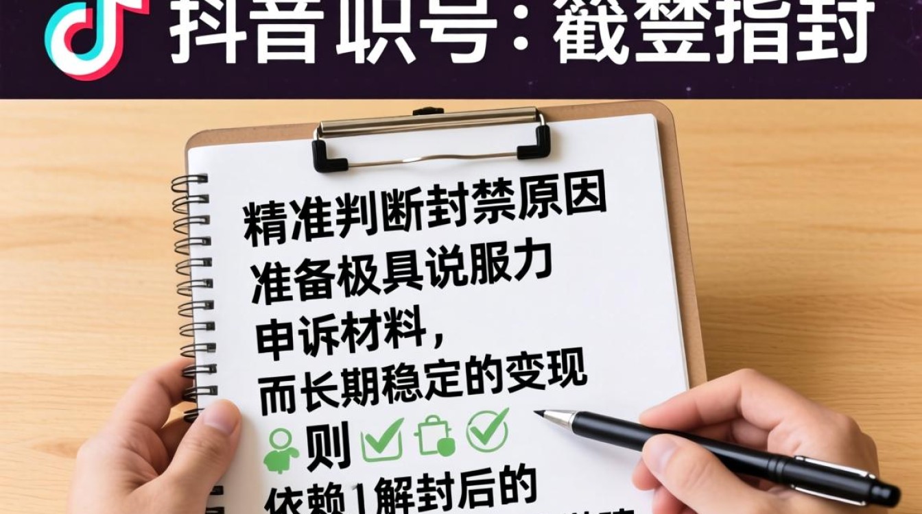 抖音账号解封申请理由怎么写通过率高