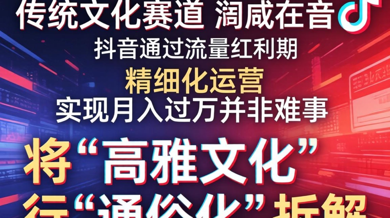 传统文化短视频如何快速变现