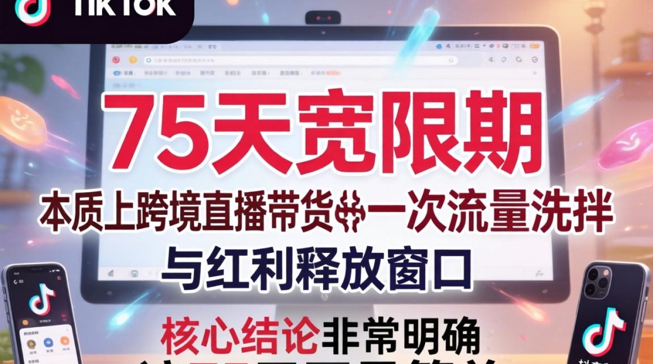 抖音给tiktok75天直播带货玩法详解