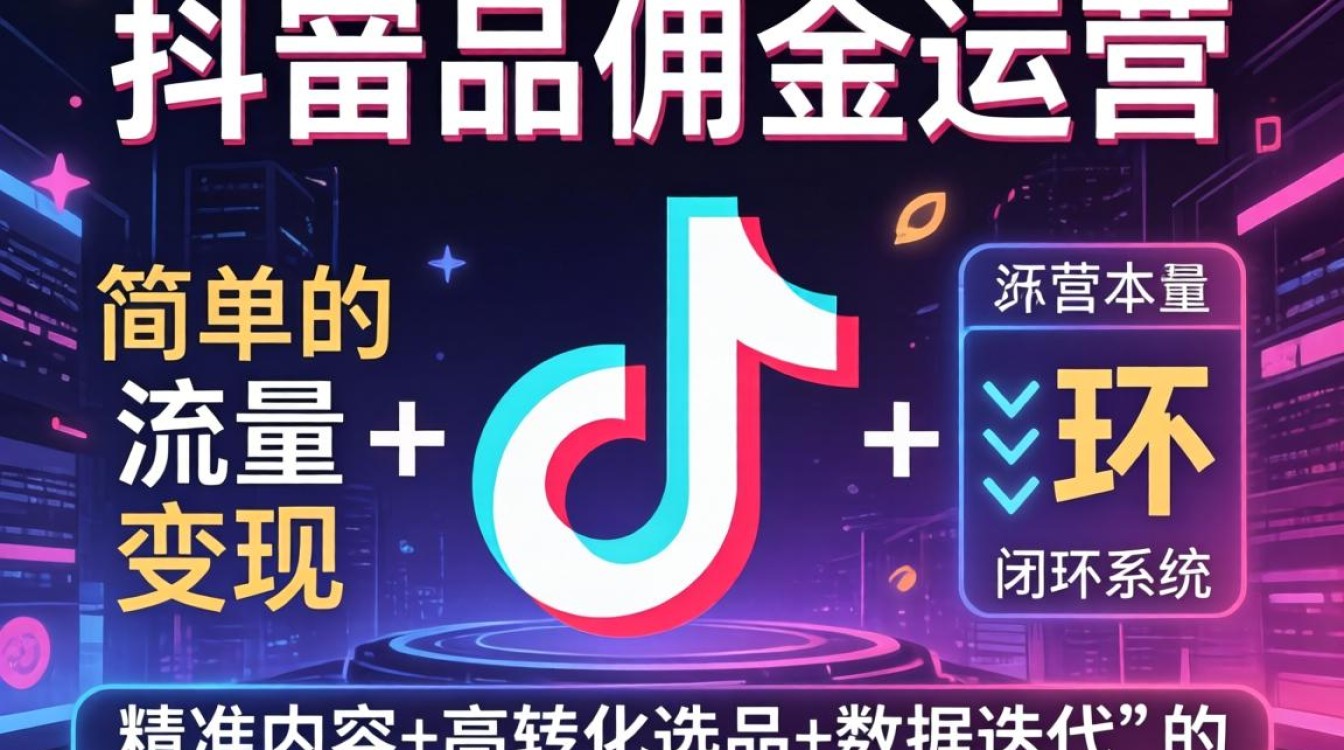 抖音商品佣金运营怎么赚钱