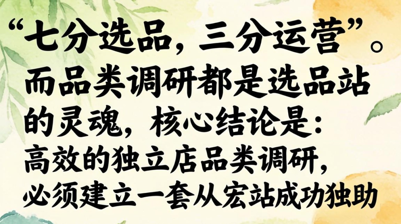 独立站选品调研方法有哪些