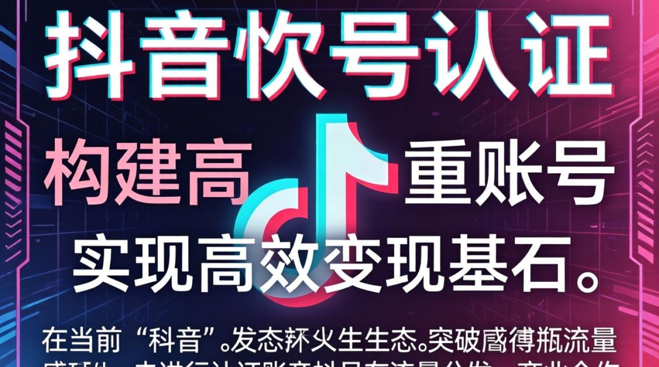 抖音账号认证完整版运营攻略与变现