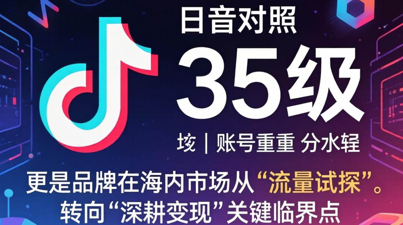 TikTok 35级对照表怎么看