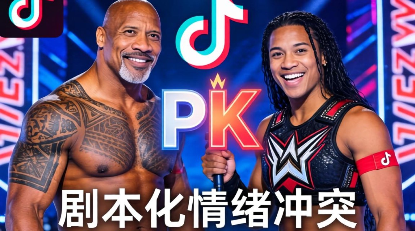 强森tiktok打pk为何爆火